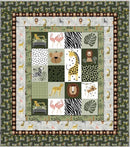 3 Wishes, Wild Safari, Story Book Panel Quilt Kit