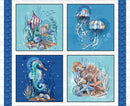 Seatopia Panel Quilt Kit 60" X 60"