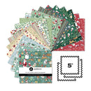 Andover, Country Christmas 5in Sq Pack