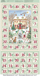 Andover, Country Christmas Advent Panel 24" X 42"