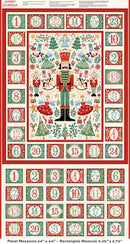 Andover, Nutcracker, Advent Panel, Cream 24" X 42"