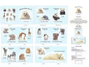 Animal Friends Book Panel-Blue