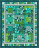 Banyan Batiks, Abstraction/Crackled Batik Quilt Kit 63" X 78"