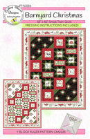 Barnyard Christmas Quilt Pattern 65" X 83"