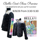 Bella Coat Class Preview with Stephanie Baker