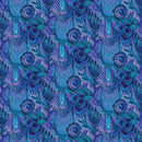 Benartex, Gentle Warriors, Cascade,Teal/Purple