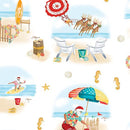 Benartex, Santas Vacation, Santas Beach Holiday, White