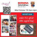 Bernina Stitchwise Piece by Piece One-Day Event - Machine Embellished Zipper Bag