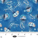 Blank Quilting, Seatopia, Jellyfish, Blue