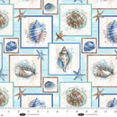Blank Quilting, Seatopia, Seashell Patch, White