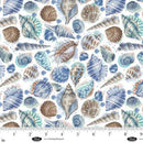 Blank Quilting, Seatopia, Seashells, White