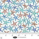Blank Quilting, Seatopia, Starfish, White
