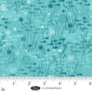 Blank Quilting, Seatopia, Tiny Fish Silhouette, Aqua
