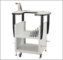 Brother PRNSTD2 New Style Metal Roller Stand, Hoop Hooks, 2 Wood Shelves & Table Top, Cap Holder, fo