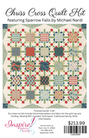 Chriss Cross Quilt Kit featuring Sparrow Falls