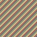 Clothworks, Christmas Tales, Diagonal Stripe, Multi