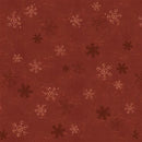 Clothworks, Christmas Tales, Snowflakes, Dark Red