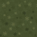 Clothworks, Christmas Tales, Snowflakes, Forest Green