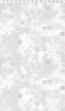 Clothworks, Harmony, Maps Collage, Lt Pewter