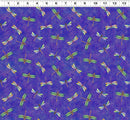 Clothworks, Lily Pond, Dragonflies, Dark Purple