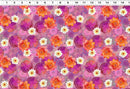 Clothworks, Lily Pond, Mixed Lilies, Raspberry