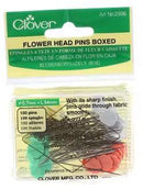 Clover Flower Head Pins sz 32 2" 100ct 2506CV