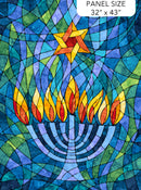 Northcott, Hanukkah Lights Wall Hanging Kit 56" X 66"