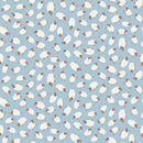Dear Stella, Hogs & Kisses, Flannel, Tossed Sheep on Marina Blue