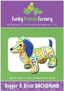 Digger & Dixie Dachshund Doll Pattern