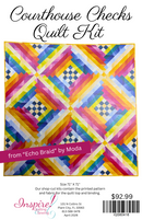 Emily Van Hoff, Echo Braid/Courthouse Checks Quilt Kit 71" X 71"