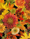 Packed Harvest Bouquets Metallic, Black, HARVEST-CM1286-BLACK