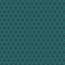 FIGO Fabrics, Florescence, Daisy Crown, Teal