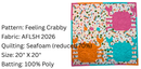 Feeling Crabby Quilt Pattern by Wendy Sheppard