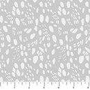 Figo Fabrics, Cozy Cubs, Animal Tracks on Gray
