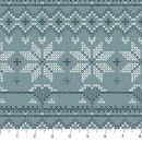 Figo Fabrics, Cozy Cubs,  Sweater Knit Stripe Print on Light Blue