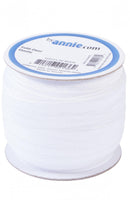 Fold-over 3/4" Elastic by the yard, White