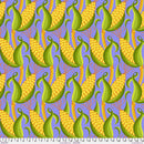 FreeSpirit, Vegetable Patch, Jane Sassaman, Corn - Blue