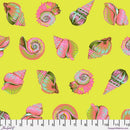 Free Spirit, Tula Pink, Floral Reef, Lil Shelly, Seagrass Yellow