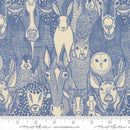 Gingiber, Henhouse, Barnyard Faces, Tonal Cobalt Blue