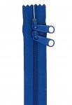 Handbag Zipper 30", Double Slide Blastoff Blue