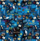 Harry Potter Words Blue 108" Wide