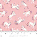 Henry Glass, My Darling Unicorn, Tossed Unicorns, Pink