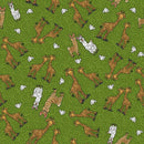 Henry Glass, Two by Two, Giraffes on Green