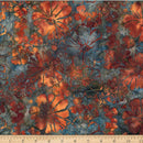 Hoffman , Bali Baik, Bold Floral, Pecan Brown