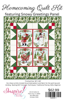 Homecoming Quilt Kit with Snowy Greetings 36" Panel