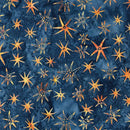 Island Batik, Starry Seas, Sea Stars, Blue Orange