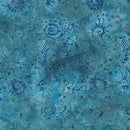 Island Batik, Starry Seas, Seaweed, Teal Malibu Blue