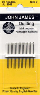 John James Between/Quilting Needles sz9 20ct JJ120-09
