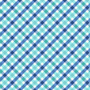 Kimberbell, Star Spangled Beauty, Bias Gingham, Blue/Aqua
