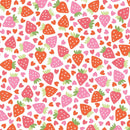 Kimberbell, Sweet Shoppe, Strawberries & Hearts, White